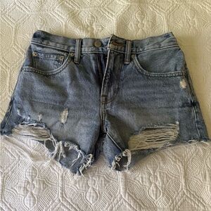 Lucky Brand Blue Distressed Jean Shorts